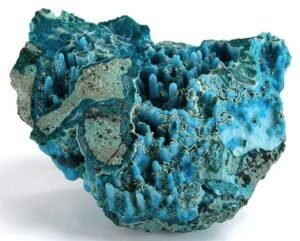 Unique Raw Vibrant Natural Chrysocolla Lab Certified Crystal Specimen from Congo, Africa - The Stone of Empowerment and Foster Empathy and Understanding in Relationships