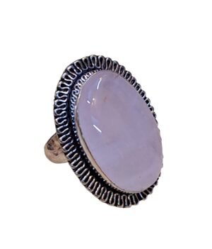 Divine Certified Rose Quartz Crystal Ring for Abundance, Prosperity, Self Love, Wealth and Protection