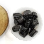 Divinity Healing Natural Tumbled Stones for Reiki Healing – Set of 2 -Black Tourmaline Stone Chakra Tumbled Stones Abundance Stones 13