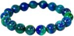 Azurite Natural Crystal Bracelet Lab Certified 8 mm Semi Precious Gemstone Unisex AAA Grade Premium Stretchable Band Bracelet for Healing Meditation and Manifestation