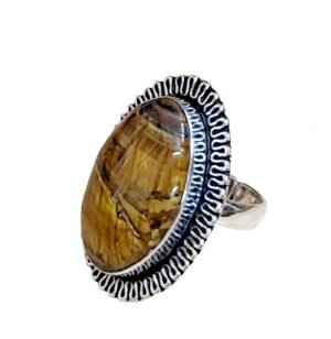 Divine Certified Tiger Eye Crystal Ring for Abundance, Prosperity, Self Love, Wealth Will Power and Protection
