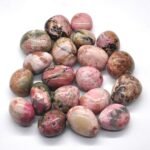 Divinity Healing Natural AAA Grade Rhodochrosite Tumble Pebbles Stones for Reiki Healing Home Decoration and Vastu Correction Love Relationship and Financial Abundance, Wealth, Will Power and Prosperity (Rhodochrosite) Chakra Tumbled Stones Abundance Stones 17