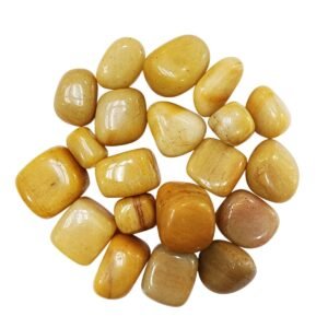 Divinity Healing Crystals Natural Tumble Stone Crystal Tumble Stone Crystals Gemstones Tumbled Pebble Stones for Reiki Healing ( Yellow Aventurine Tumbled Stone ) Value Pack Of 2