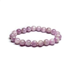 Balance Chakras with Natural Crystal Certified healing bracelets. Stretchable - 8MM beads Bracelets for men & women.(Pink Kunzite Bracelet)