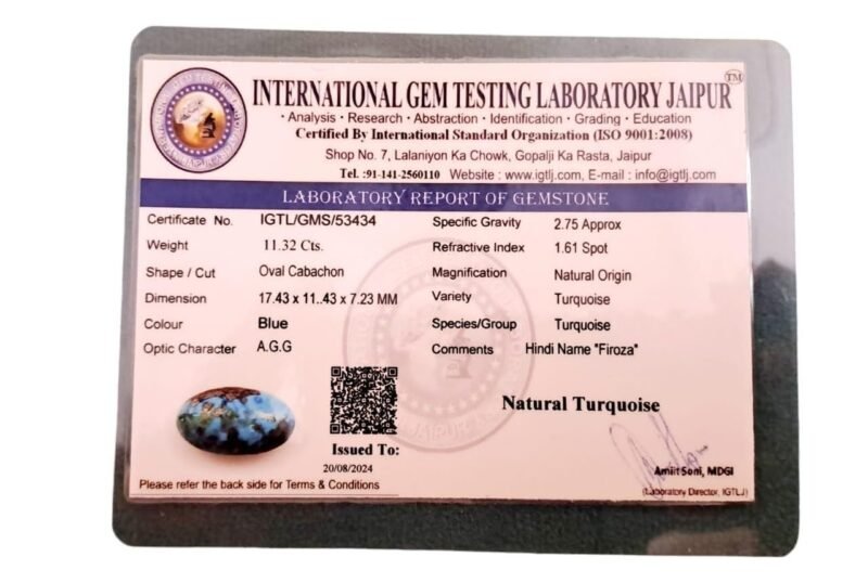 Divinity Healing Natural Firoza Turquoise Beautiful Pure Lab Certified Irani Firoza Exclusive Double Polished Gemstones for Peace, Protection Name and Fame for Men and Women 8.42 Carat Irani Firoza Abundance Stones 21