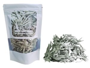 White Sage Leaves | Natural Pure California White Sage Dry Smudge Leaves - for Smudging Ancient Rituals Home Cleansing and Purification, Incense Meditation