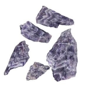 Divinity Healing Crystals Natural Crystal Raw Stones Original Rough Raw Gemstone AAA+ Premium Grade Rock Raw Gemstone (Amethyst) 250 Grm