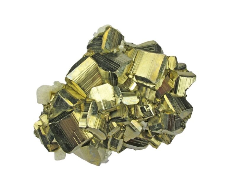 Divinity Healing Lab Certified AAA Grade Peru Pyrite Original Cluster Geodes for Willpower Success Wealth Manifestation Stone to Attract Money (10 Grams + to 200 Grams + Approx.) Cubical Pyrite Clusters Abundance Stones 20