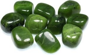 Divine Green Jade Power Crystal Original Tumble For Manifestation, Healing and Meditation and Self Love