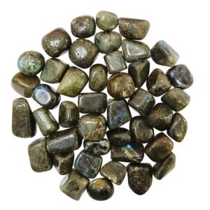 Divinity Healing Crystals Natural Tumble Stone Crystal Tumble Stone Crystals Gemstones Tumbled Pebble Stones for Reiki Healing (LabradoriteTumbled Stone ) Value Pack Of 2