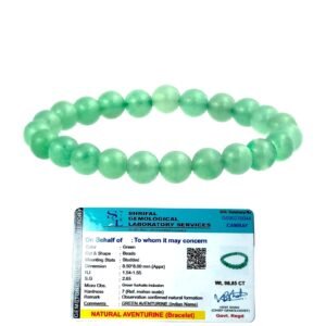 Pure AAA Grade Natural Green Aventurine Bracelet 'Stone of Growth' 8mm Bracelet For Abundance, Prosperity & Growth For Men & Women