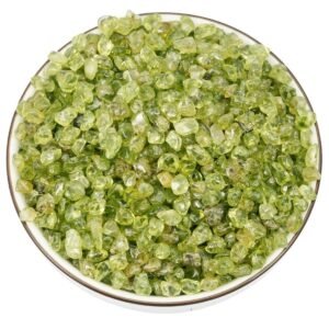 Divine Spirituals Peridot Natural Pure Crystal Chips for Healing and Meditation - The Stone of Positivity and Transformation (100 Grams)