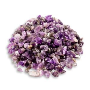Natural Raw Amethyst Pure/Rough Stone Crystal Pure Chips For Vastu,Crystal Healing,Spirituality,Business Success,Money Abundance&Prosperity(50 Grams)(Pure Amethyst Chips)