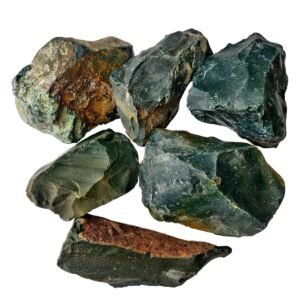 Divinity Healing Crystals Natural Crystal Raw Stones Original Rough Raw Gemstone AAA+ Premium Grade Rock Raw Gemstone (Bloodstone) 250 Grm
