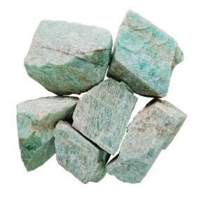 Divinity Healing Crystals Natural Crystal Raw Stones Original Rough Raw Gemstone AAA+ Premium Grade Rock Raw Gemstone (Amazonite) 250 Grm