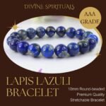Divinity Healing Natural Lapis Lazuli Bracelet 10mm AAA Grade Stretchable Original Certfied Unisex Real Crystal Bracelet For Third Eye Chakra, Communication, Meditation & Inner Peace Chakra Healing Bracelets Abundance Stones 18 Divinity Healing Natural Lapis Lazuli Bracelet 10mm AAA Grade Stretchable Original Certfied Unisex Real Crystal Bracelet For Third Eye Chakra, Communication, Meditation & Inner Peace Chakra Healing Bracelets Abundance Stones 18
