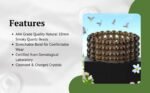 Divinity Healing Natural Smoky Quartz Bracelet AAA Grade Certified 10mm Stretchable Original Real Crystal Bracelet For Grounding, Root Chakra, Detoxification & Manifestation For Men & Women Chakra Healing Bracelets Abundance Stones 20