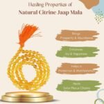 Divinity Healing Natural Citrine Gemstone (Sunela/Sunhela) Jaap Mala Premium Certified Diamond-Cut Faceted 8mm Beads 108+1 Beads Unisex Crystal Mala For Jewellery & Jaap Crystal Mala Abundance Stones 22