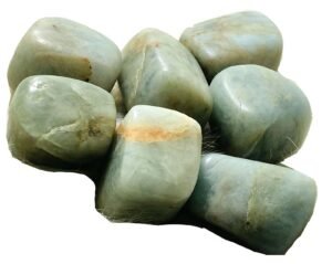 Aquamarine Natural Healing Crystal Tumble Stone (Value Pack of 2 AAA Grade Natural Tumbles)