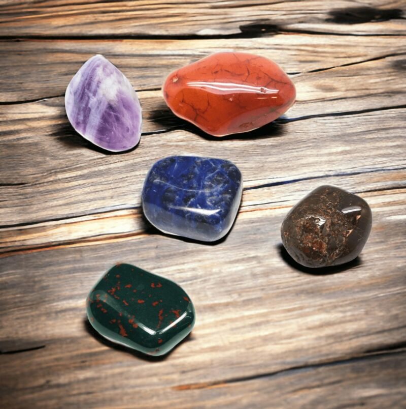 Divinity Healing Original Premium Crystal Tumble Kit for Good Health, Peace and Growth Chakra Tumbled Stones Abundance Stones 19