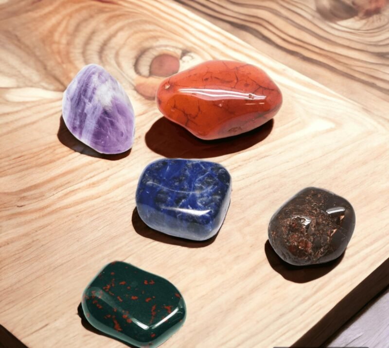Divinity Healing Original Premium Crystal Tumble Kit for Good Health, Peace and Growth Chakra Tumbled Stones Abundance Stones 22