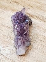 Divinity Healing AAA Grade Raw Chakra Stones Natural Healing Crystals for Fengshui, Vastu, Reiki, Chakra Meditation and Abundance with Beautiful Pine Wood Box and Palo Santo Smudge Stick (Amethyst) Natural Healing Crystals Abundance Stones 25