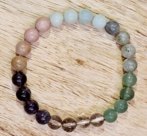 Zodiac Crystal Sagittarius Sun Sign Certified Bracelet Original Natural 8 mm Stone Beads (Unisex) with Palo Santo Stick