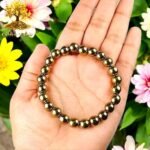 Divinity Healing Golden Pyrite Premium Bracelet AAA Grade Certified 8mm Round Beaded Unisex Real Crystal Bracelet for Wealth, Protection & Confidence Chakra Healing Bracelets Abundance Stones 19 Divinity Healing Golden Pyrite Premium Bracelet AAA Grade Certified 8mm Round Beaded Unisex Real Crystal Bracelet for Wealth, Protection & Confidence Chakra Healing Bracelets Abundance Stones 19