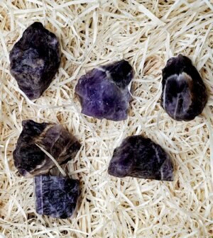 Natural Amethyst Raw Rough Stones|Weight : 150 Grams Approx.|Pack Of 1 To 4 Pc|Hand Picked And Cleaned