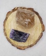 Divinity Healing Amethyst and Smoky Quartz AAA Grade Raw Natural Crystal Combo with Wooden Natural Bark Coaster for Healing, Meditation and Manifestation Natural Healing Crystals Abundance Stones 12 Divinity Healing Amethyst and Smoky Quartz AAA Grade Raw Natural Crystal Combo with Wooden Natural Bark Coaster for Healing, Meditation and Manifestation Natural Healing Crystals Abundance Stones 12